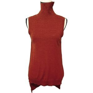 The Limited Acrylic Sleeveless Turtleneck Knit Tunic Sweater Size M